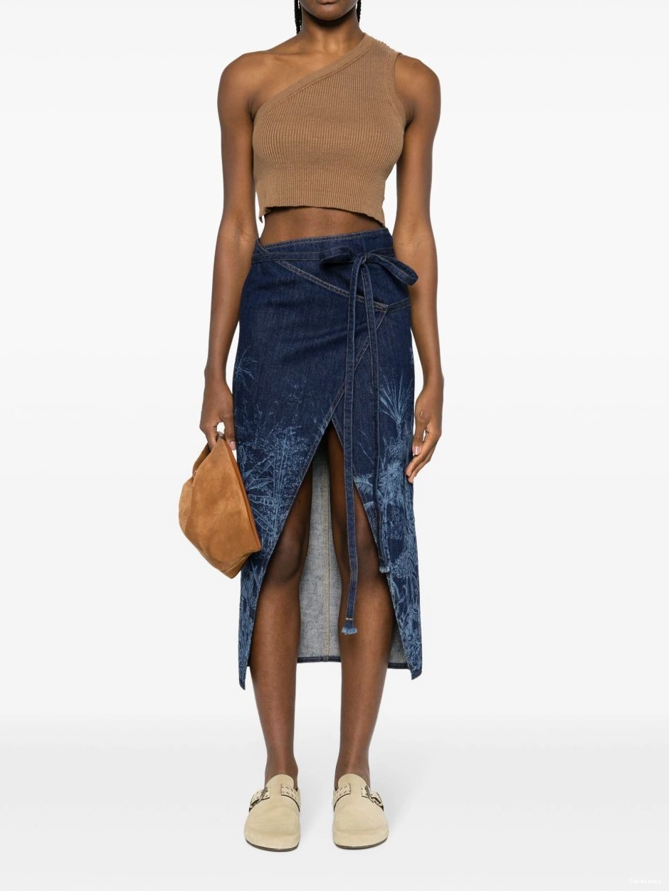 Cheap de denim Toile skirt Women Jungle Alanui Jouy 0407